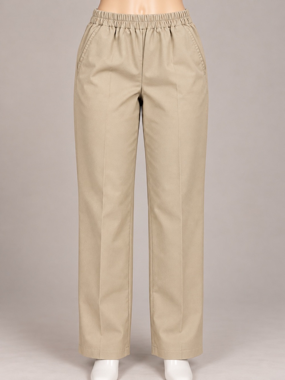 Blair Women’s 10PS Beige Pull-On Trousers 25” Inseam Petite Short